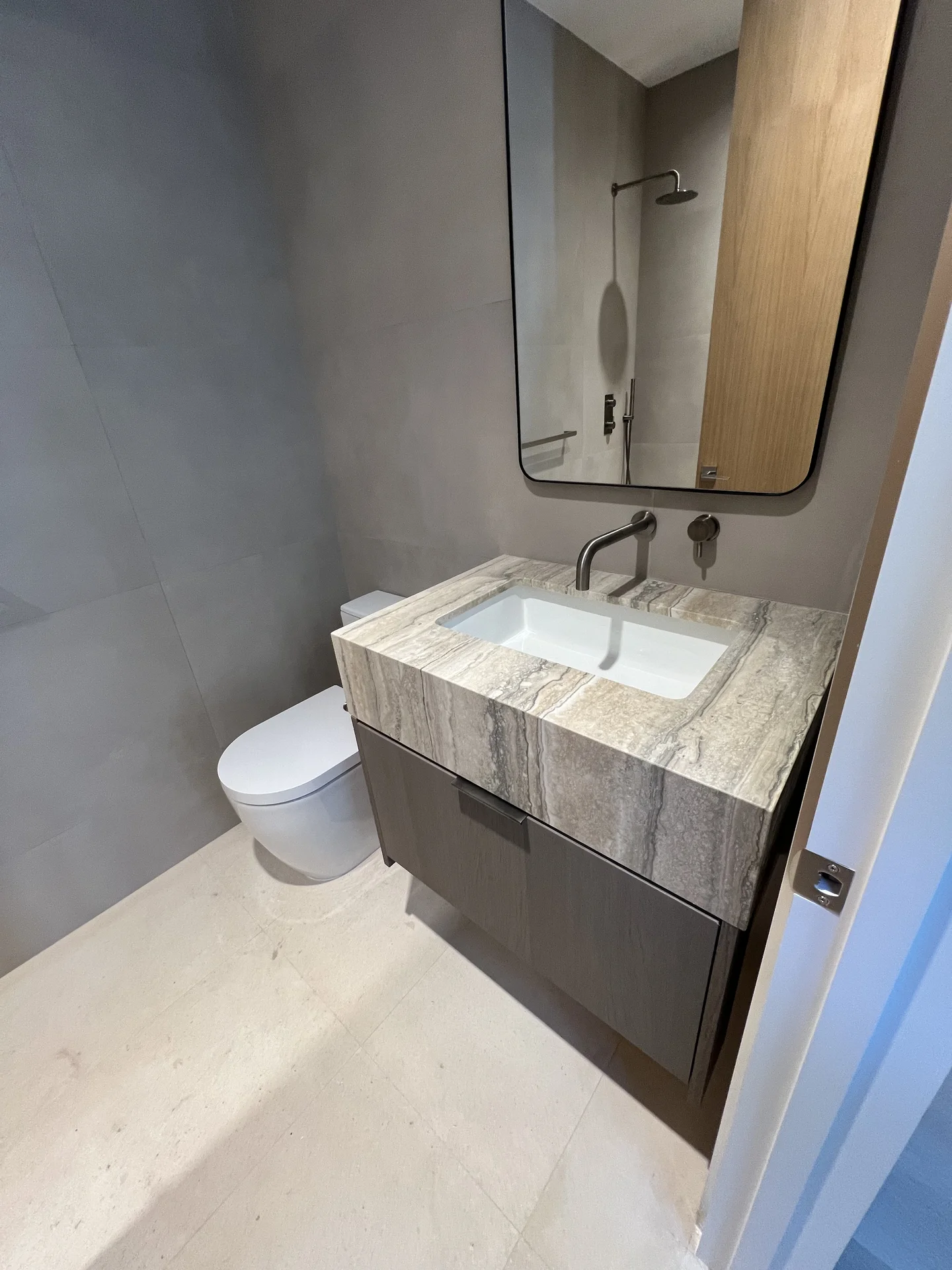 Contemporary bathroom detail